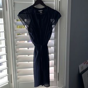 H&M blue sheer dress